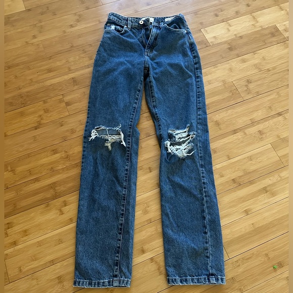 Cotton On Denim - Cotton on long straight leg size 2